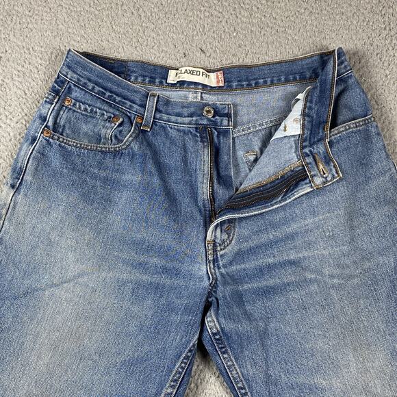 VTG Levi's 550 Relaxed Fit Jeans Men's 36x30 Measured (34x27) Medium Wash - Picture 1 of 10
